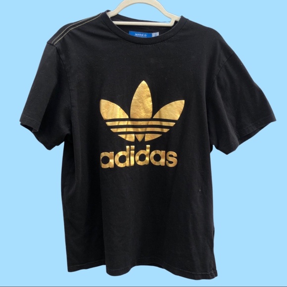 gold adidas shirt